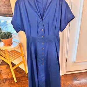 Banana Republic Royal Blue Midi Dress